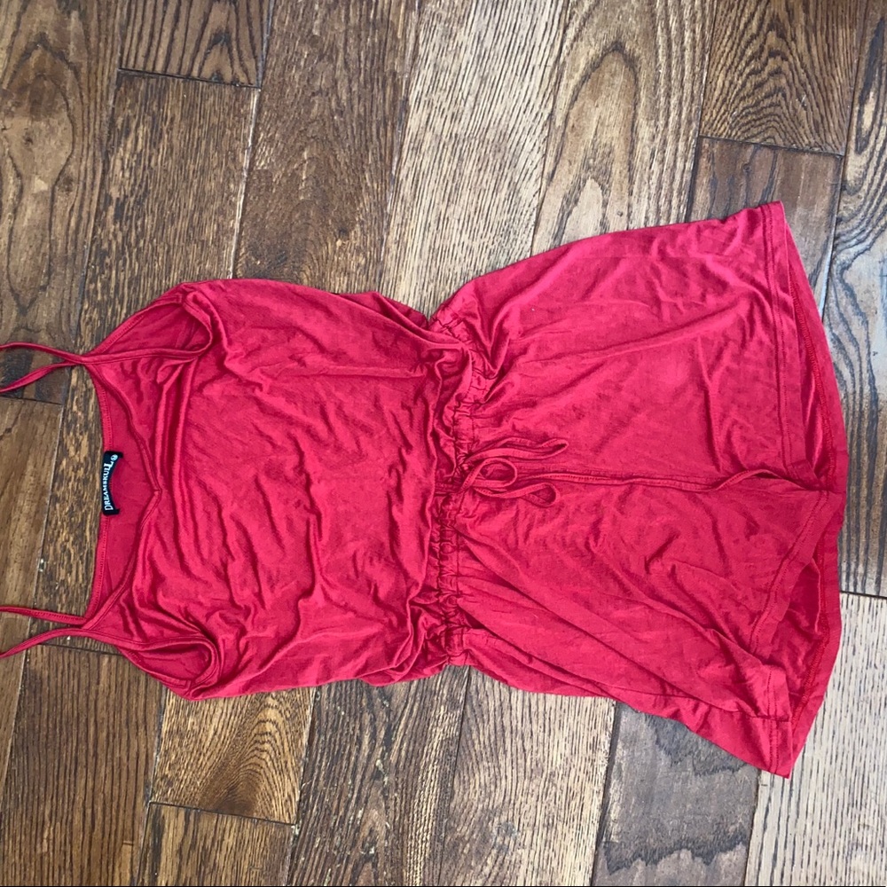 Red Romper MEDIUM! Stretchy comfortable